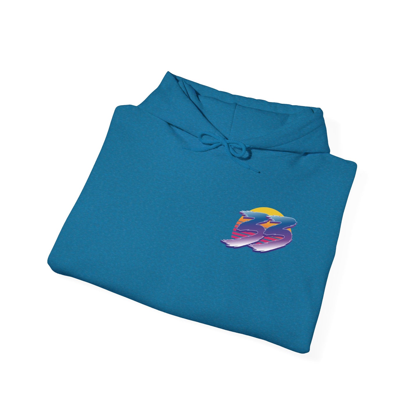 Campbell 33 80s Retro Hoodie - Blue