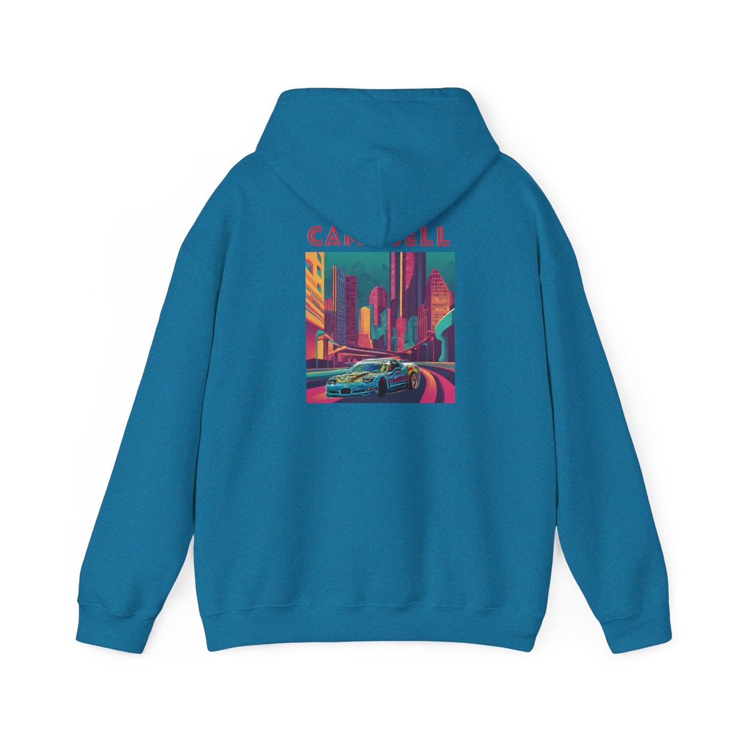 Campbell 33 80s Retro Hoodie - Blue
