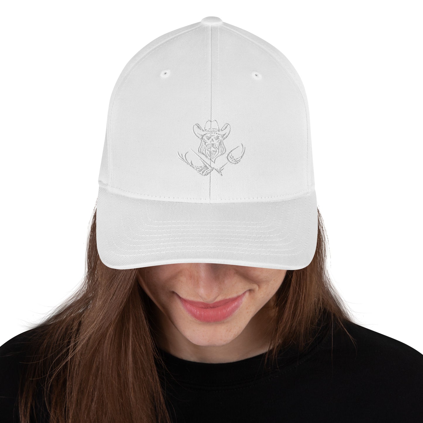 Bougie Flexfit Cap White Logo