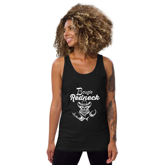 Unisex Tank Top White Logo